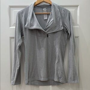 New Balance Women's Light Gray Zip-Up Sweatshirt